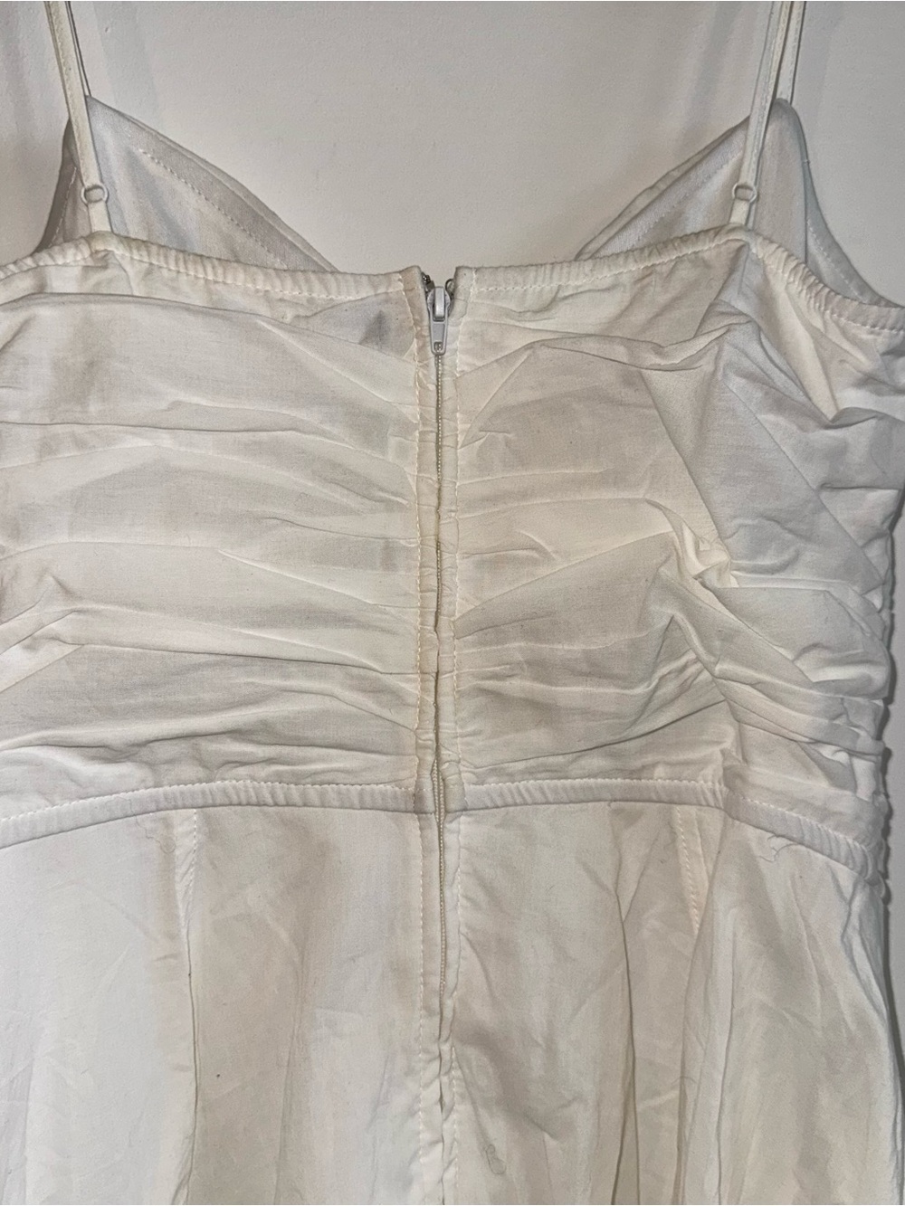 Trixxi White Spaghetti-Strap Lace-Up Mini Dress - Picture 7 of 11